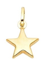 very nice plain star gold baby charm
